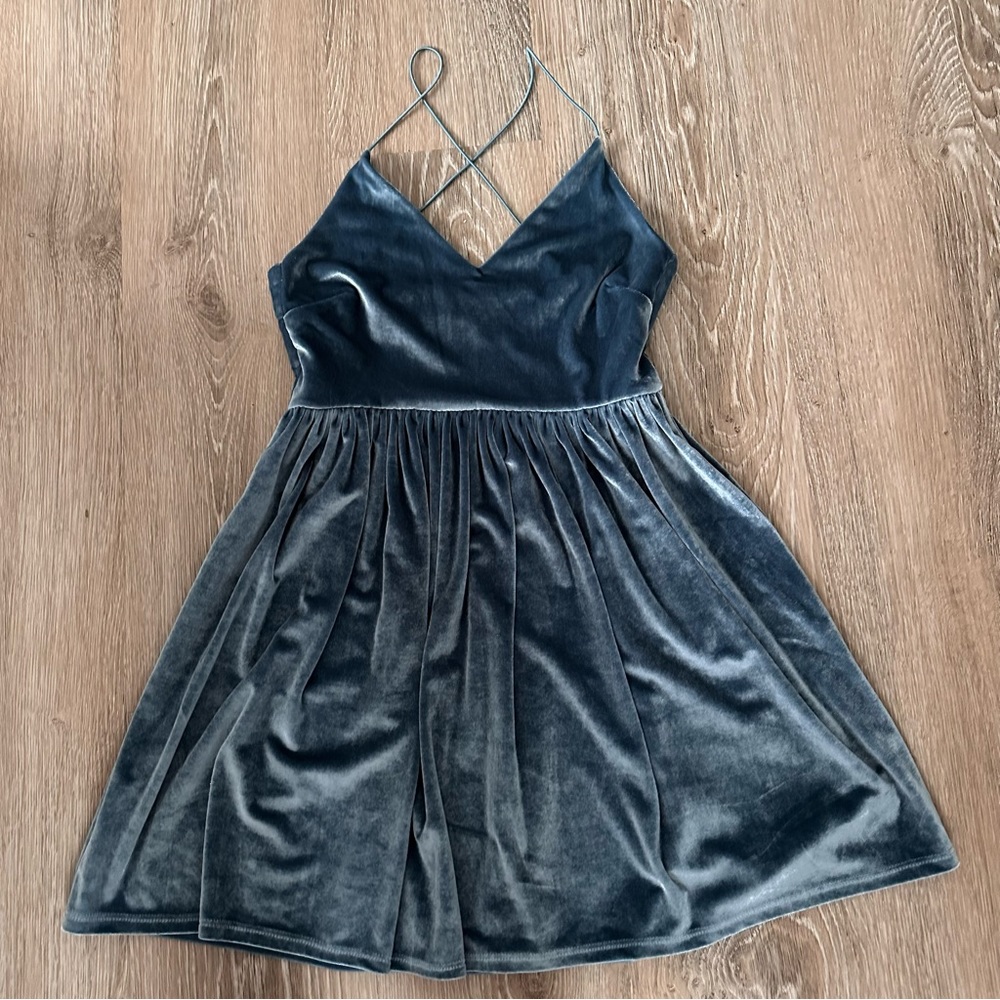 Blue Velvet Forever 21 Dress